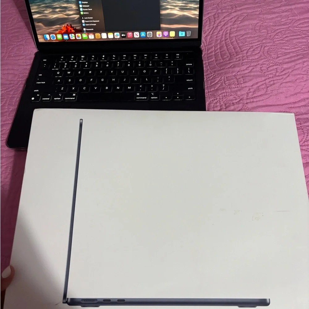 Apple MacBook Air Black Laptop with Backlit Keyboard